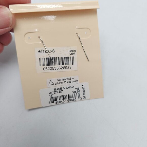 M. Haskell Pink Enamel Floral Statement Necklace Drop Earrings Jewelry Set - Picture 6 of 9